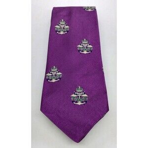 Brooks Brothers Silk Men's Tie. Purple Makers Necktie. USA 56" x 3.25" EUC